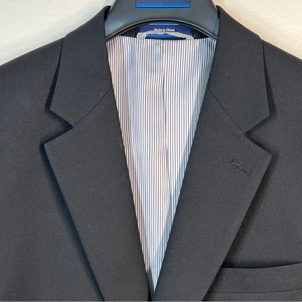 CROFT & BARROW Men’s Suit Coat Dark Navy Blue Size 42R